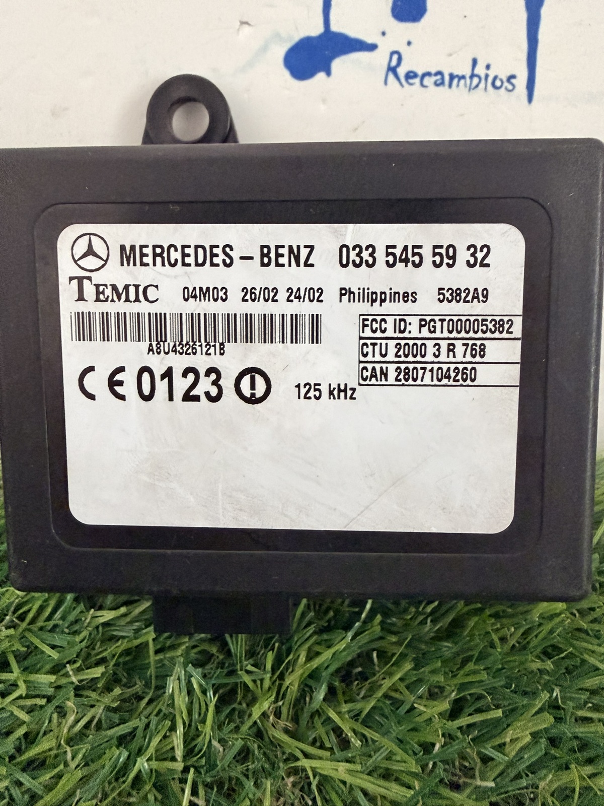 1580.Modulo electronico mercedes bens 0335455932